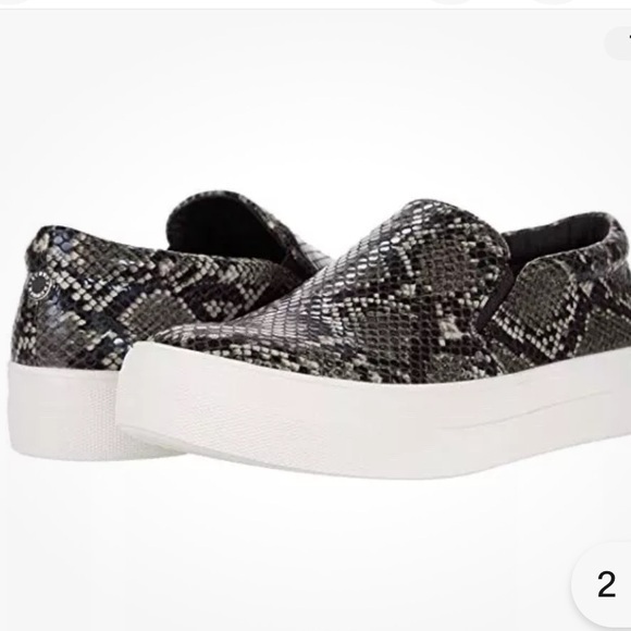 Steve Madden Shoes - Steven Madden. | Neutral  Colour Snake Print Slip On Flat Shoes